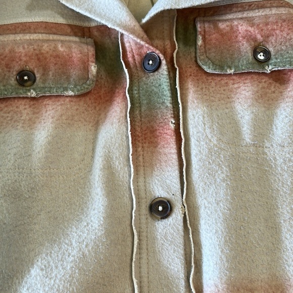 FREE PEOPLE PRINTED RUBY SHIRT JACKET OVERSIZED XS - Picture 11 of 15